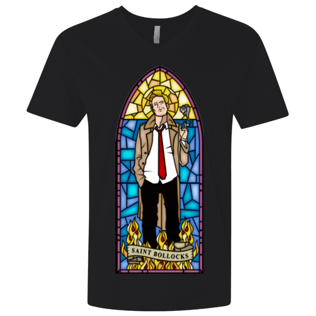 T-Shirts Black / X-Small Saint Bollocks Men's Premium V-Neck