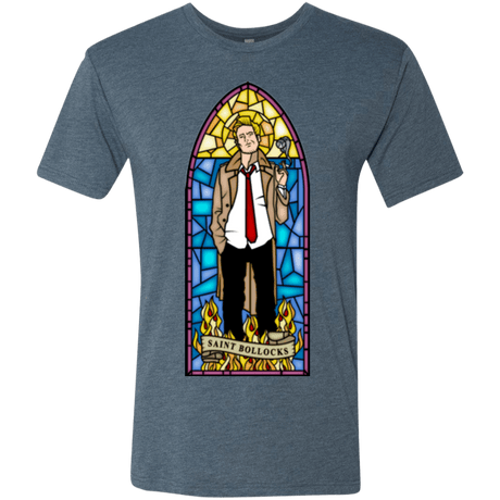 T-Shirts Indigo / Small Saint Bollocks Men's Triblend T-Shirt