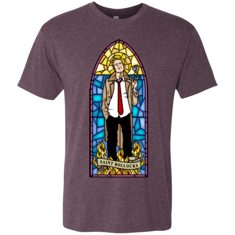 T-Shirts Vintage Purple / Small Saint Bollocks Men's Triblend T-Shirt