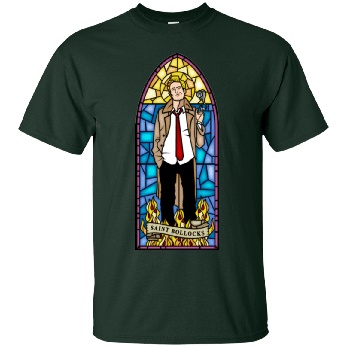 T-Shirts Forest / Small Saint Bollocks T-Shirt