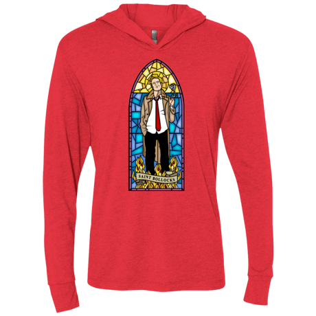 T-Shirts Vintage Red / X-Small Saint Bollocks Triblend Long Sleeve Hoodie Tee