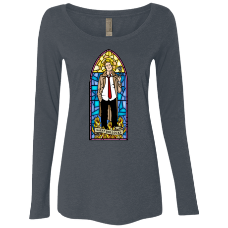 T-Shirts Vintage Navy / Small Saint Bollocks Women's Triblend Long Sleeve Shirt