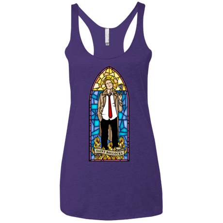 T-Shirts Purple Rush / X-Small Saint Bollocks Women's Triblend Racerback Tank