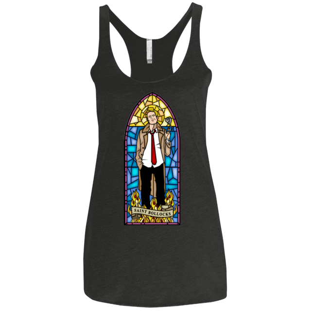 T-Shirts Vintage Black / X-Small Saint Bollocks Women's Triblend Racerback Tank