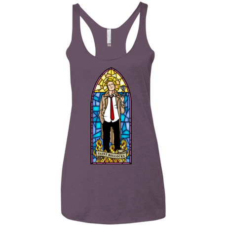 T-Shirts Vintage Purple / X-Small Saint Bollocks Women's Triblend Racerback Tank