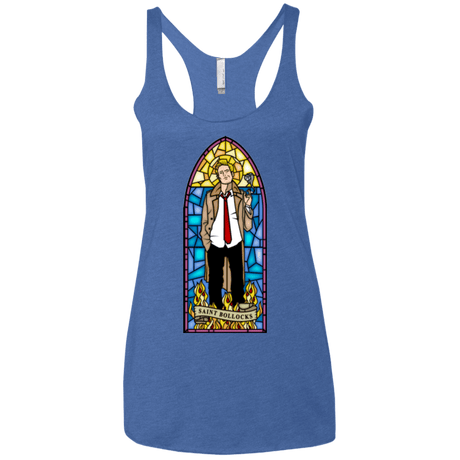T-Shirts Vintage Royal / X-Small Saint Bollocks Women's Triblend Racerback Tank