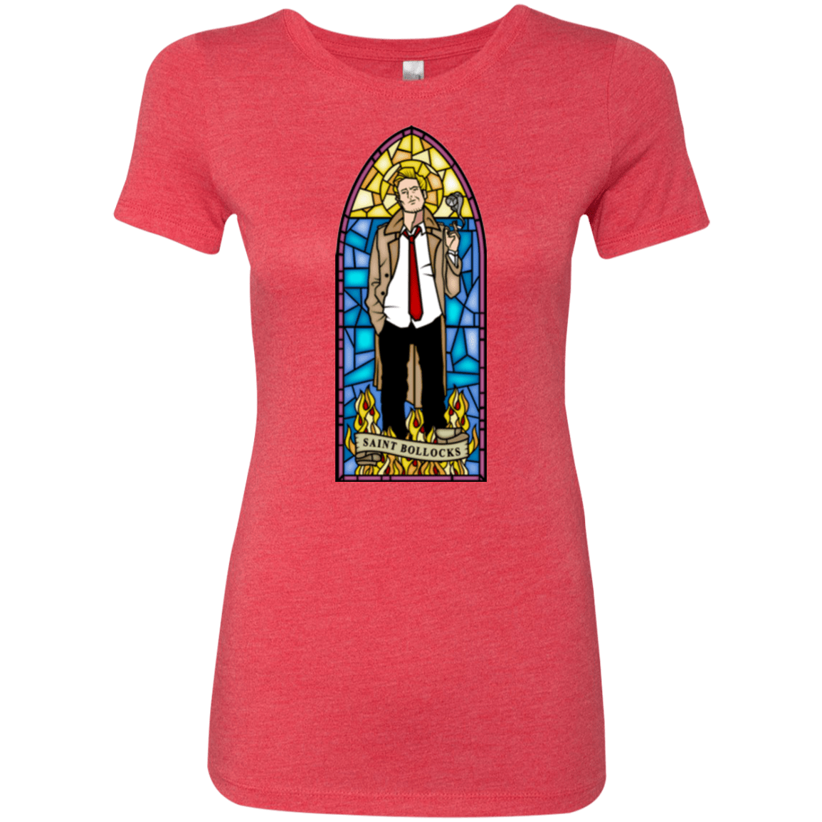 T-Shirts Vintage Red / Small Saint Bollocks Women's Triblend T-Shirt