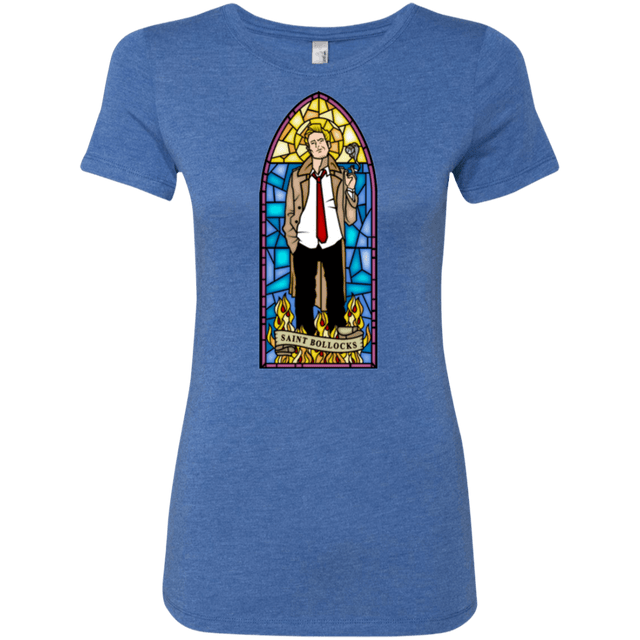 T-Shirts Vintage Royal / Small Saint Bollocks Women's Triblend T-Shirt