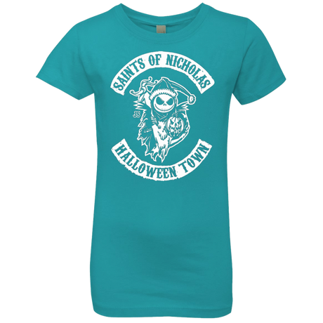 T-Shirts Tahiti Blue / YXS Saints of Nicholas Girls Premium T-Shirt