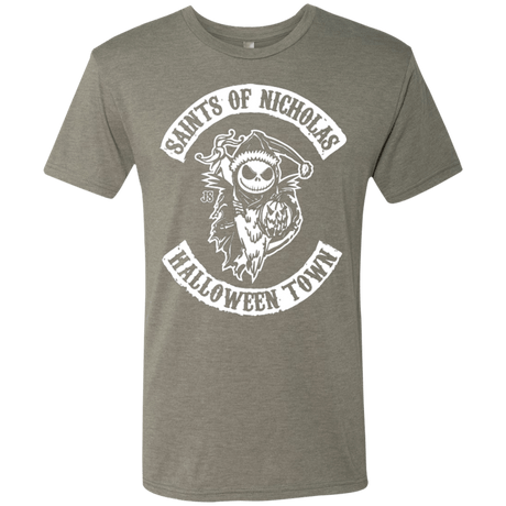T-Shirts Venetian Grey / Small Saints of Nicholas Men's Triblend T-Shirt