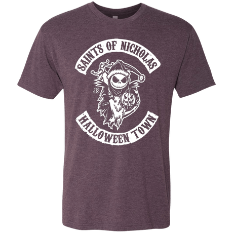 T-Shirts Vintage Purple / Small Saints of Nicholas Men's Triblend T-Shirt