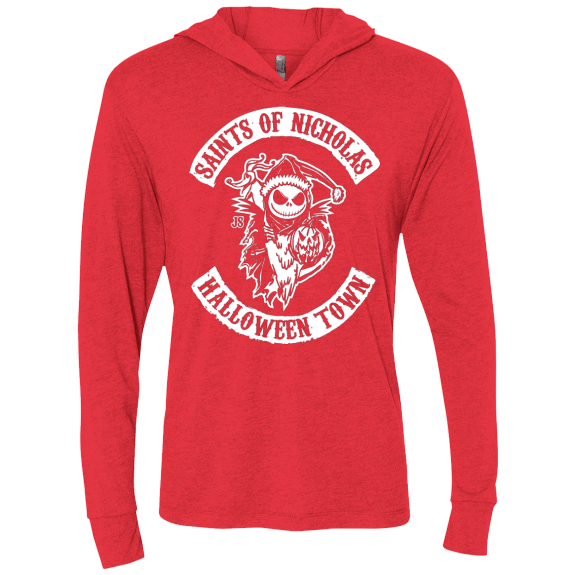 T-Shirts Vintage Red / X-Small Saints of Nicholas Triblend Long Sleeve Hoodie Tee