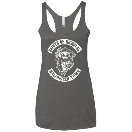 T-Shirts Premium Heather / X-Small Saints of Nicholas Women's Triblend Racerback Tank