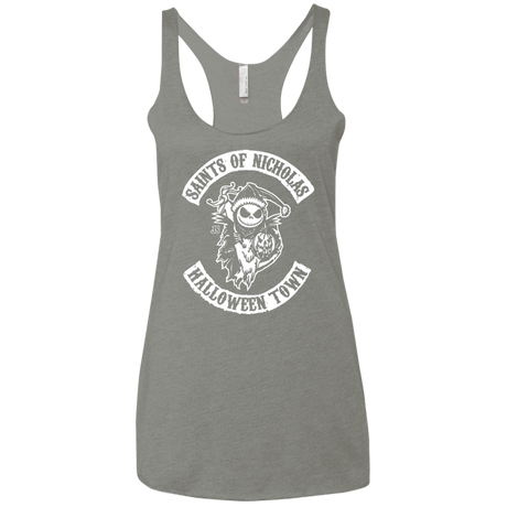 T-Shirts Venetian Grey / X-Small Saints of Nicholas Women's Triblend Racerback Tank