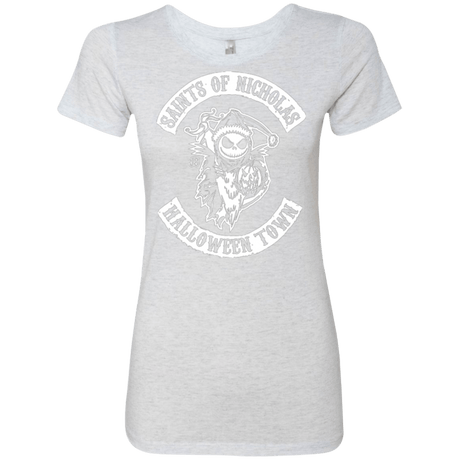T-Shirts Heather White / Small Saints of Nicholas Women's Triblend T-Shirt