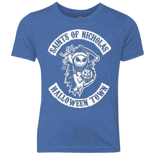 T-Shirts Vintage Royal / YXS Saints of Nicholas Youth Triblend T-Shirt