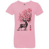 T-Shirts Light Pink / YXS Sakura Deer Girls Premium T-Shirt