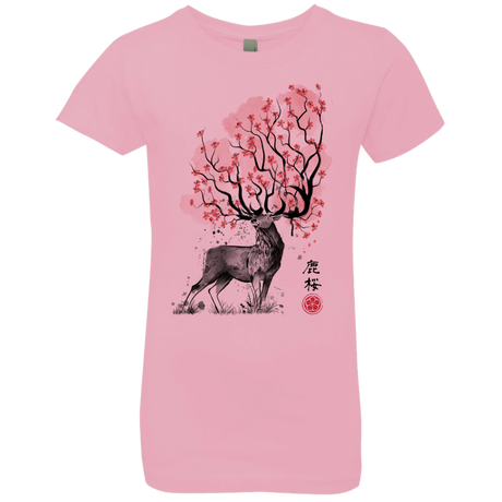 T-Shirts Light Pink / YXS Sakura Deer Girls Premium T-Shirt
