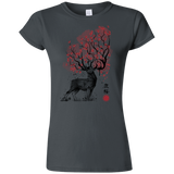 T-Shirts Charcoal / S Sakura Deer Junior Slimmer-Fit T-Shirt