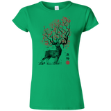 T-Shirts Irish Green / S Sakura Deer Junior Slimmer-Fit T-Shirt