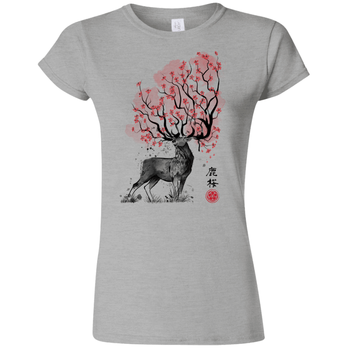 T-Shirts Sport Grey / S Sakura Deer Junior Slimmer-Fit T-Shirt