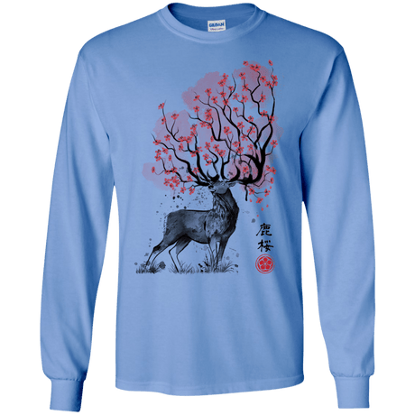 Sakura Deer Men's Long Sleeve T-Shirt