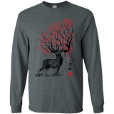 Sakura Deer Men's Long Sleeve T-Shirt