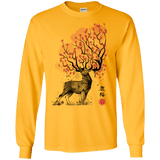 Sakura Deer Men's Long Sleeve T-Shirt