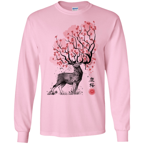 Sakura Deer Men's Long Sleeve T-Shirt