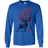 Sakura Deer Men's Long Sleeve T-Shirt