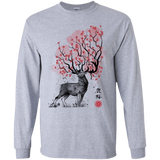 Sakura Deer Men's Long Sleeve T-Shirt