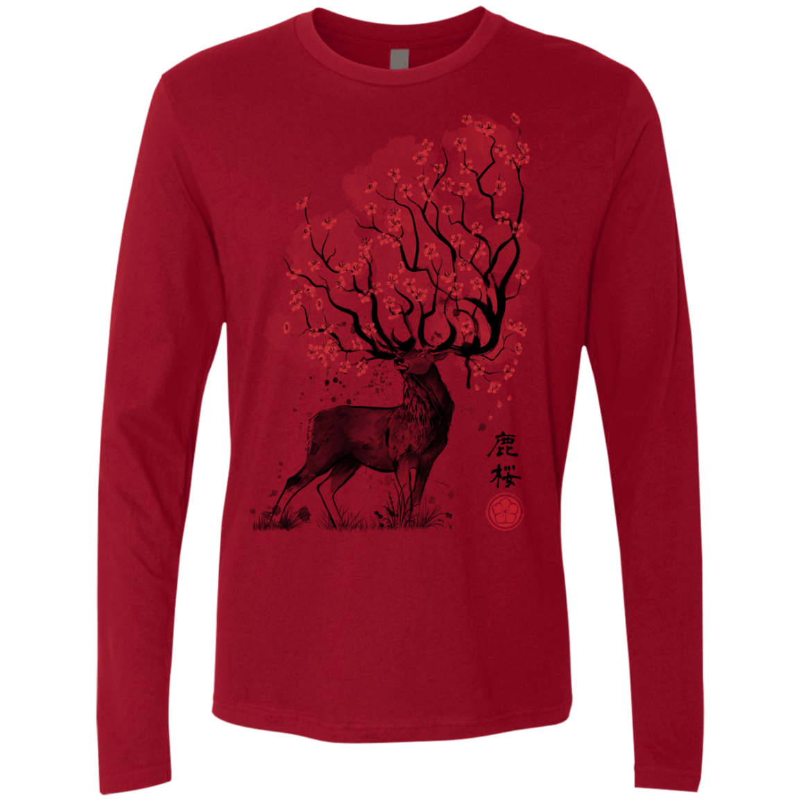 Sakura Deer Men's Premium Long Sleeve