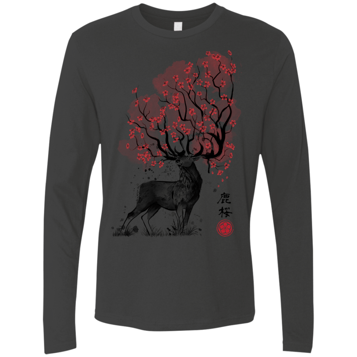 Sakura Deer Men's Premium Long Sleeve