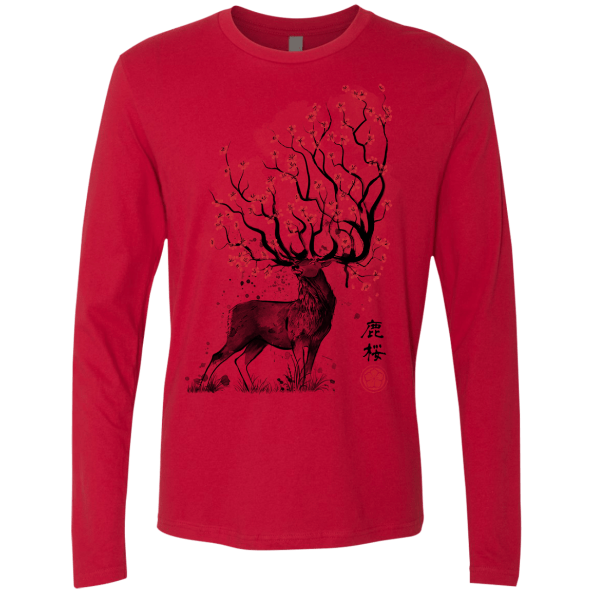 Sakura Deer Men's Premium Long Sleeve