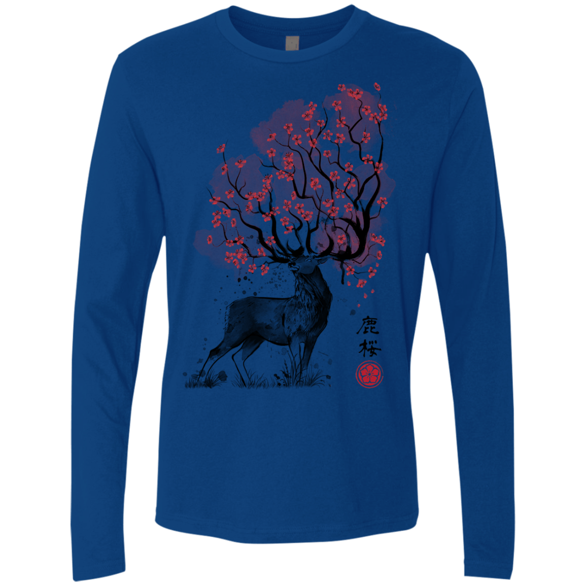 Sakura Deer Men's Premium Long Sleeve