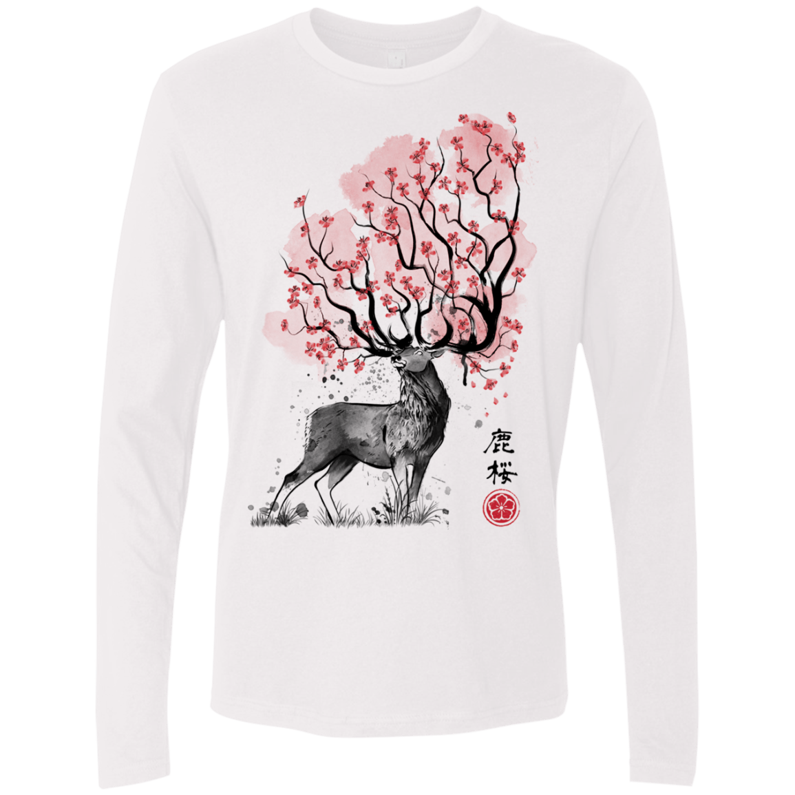 Sakura Deer Men's Premium Long Sleeve
