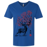 T-Shirts Royal / X-Small Sakura Deer Men's Premium V-Neck