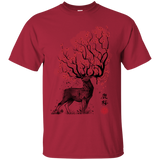T-Shirts Cardinal / S Sakura Deer T-Shirt