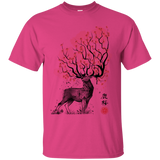 T-Shirts Heliconia / S Sakura Deer T-Shirt