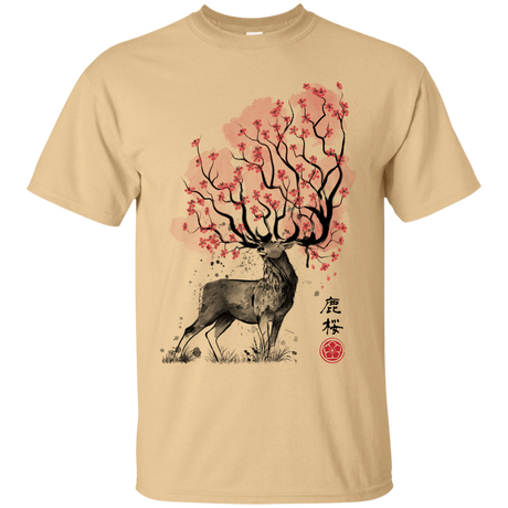 T-Shirts Vegas Gold / S Sakura Deer T-Shirt