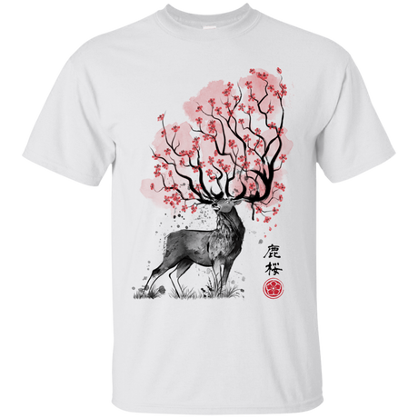 T-Shirts White / S Sakura Deer T-Shirt