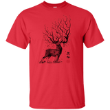 T-Shirts Red / XLT Sakura Deer Tall T-Shirt