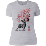 T-Shirts Heather Grey / X-Small Sakura Deer Women's Premium T-Shirt