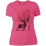 T-Shirts Hot Pink / X-Small Sakura Deer Women's Premium T-Shirt