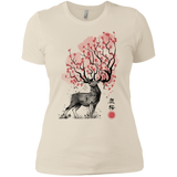 T-Shirts Ivory/ / X-Small Sakura Deer Women's Premium T-Shirt