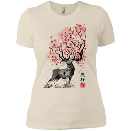 T-Shirts Ivory/ / X-Small Sakura Deer Women's Premium T-Shirt