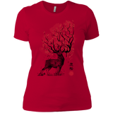 T-Shirts Red / X-Small Sakura Deer Women's Premium T-Shirt