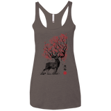 Sakura Deer Women's Triblend Racerback Tank