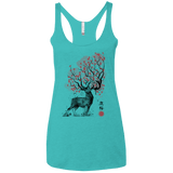 Sakura Deer Women's Triblend Racerback Tank