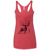 Sakura Deer Women's Triblend Racerback Tank